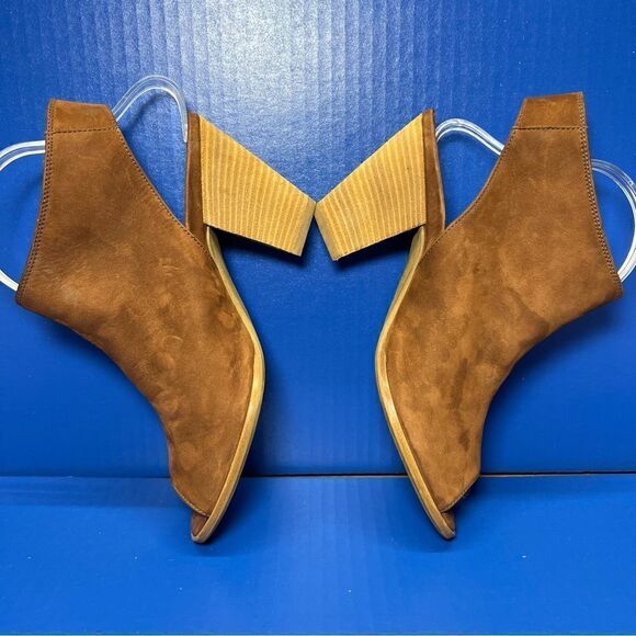 Paul Green Womens Cayanne Brown Suede Peep Toe Slingback Heels UK6/US8.5 - Picture 7 of 10